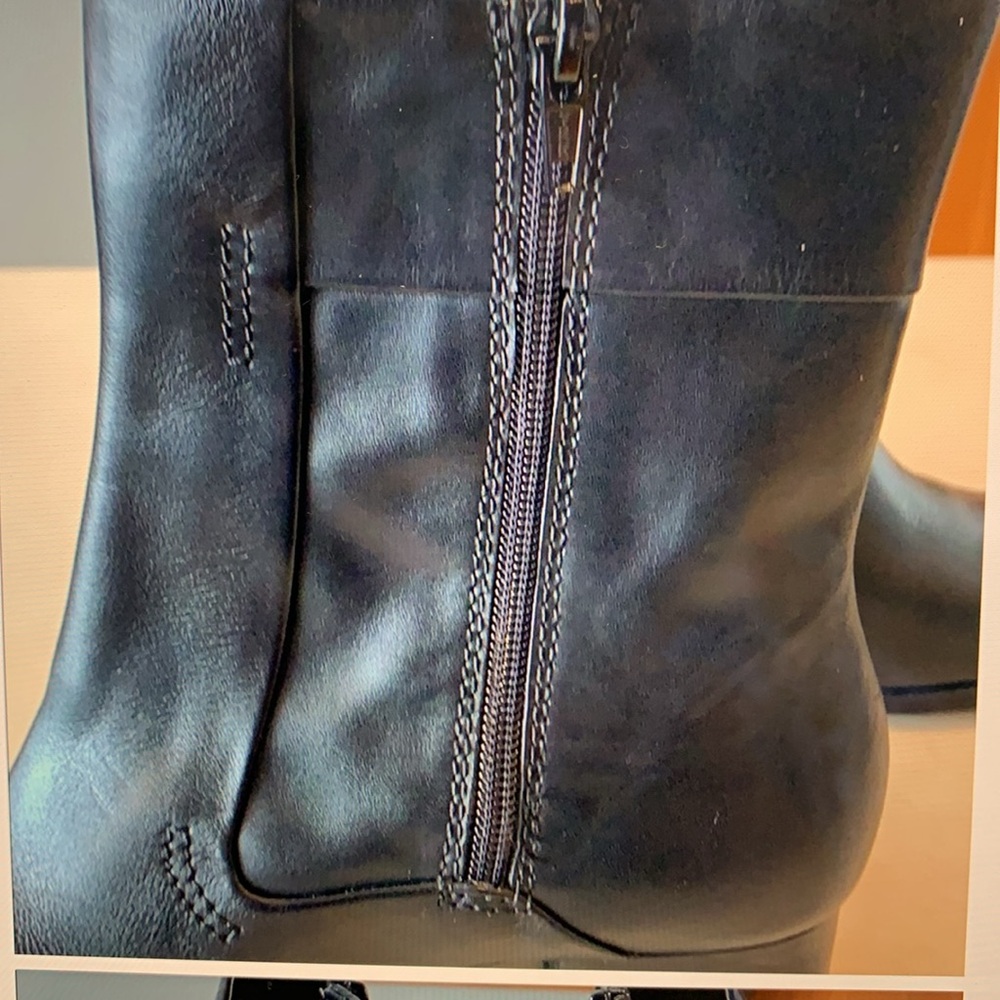 Array Black Leather Ankle Boots, size 7.5 - Picture 4 of 14